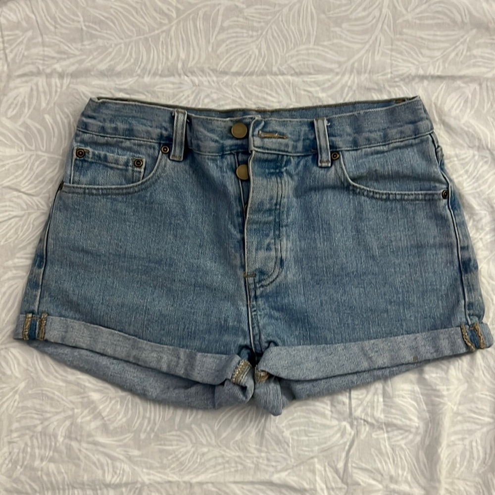 Forever21 light wash denim shorts